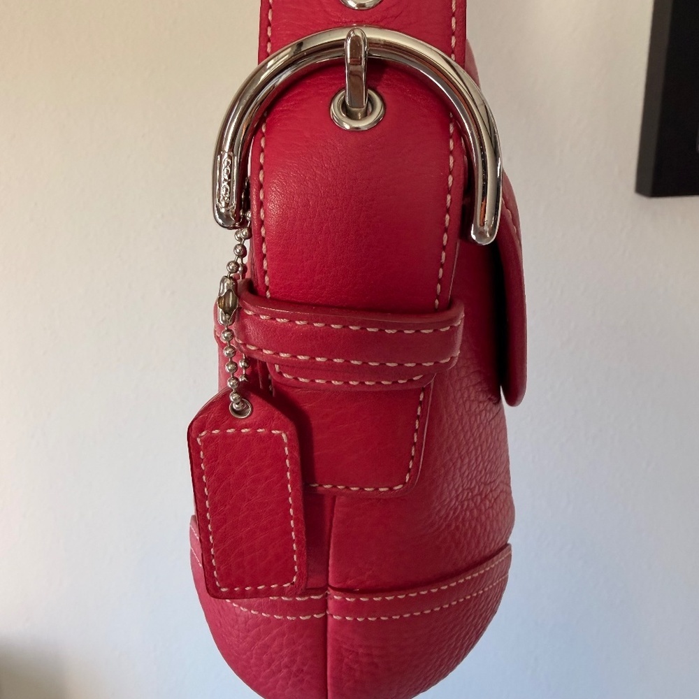 💕 RARE Vintage COACH Y2K SOHO RARE BARBIE PINK Fuchsia Shoulder Bag 4294 💕 - Picture 14 of 15